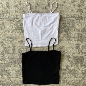 2 for 1! Basic crop tanks from H&M! Good condition.